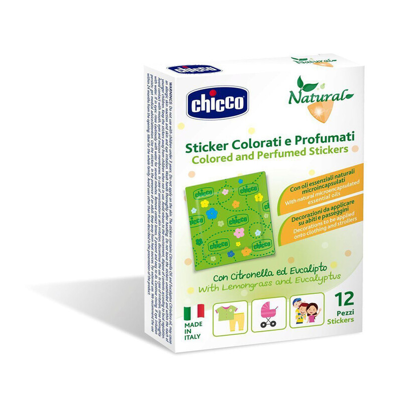 CHICCO - Színes illatosított matricák rovarok ellen 12db