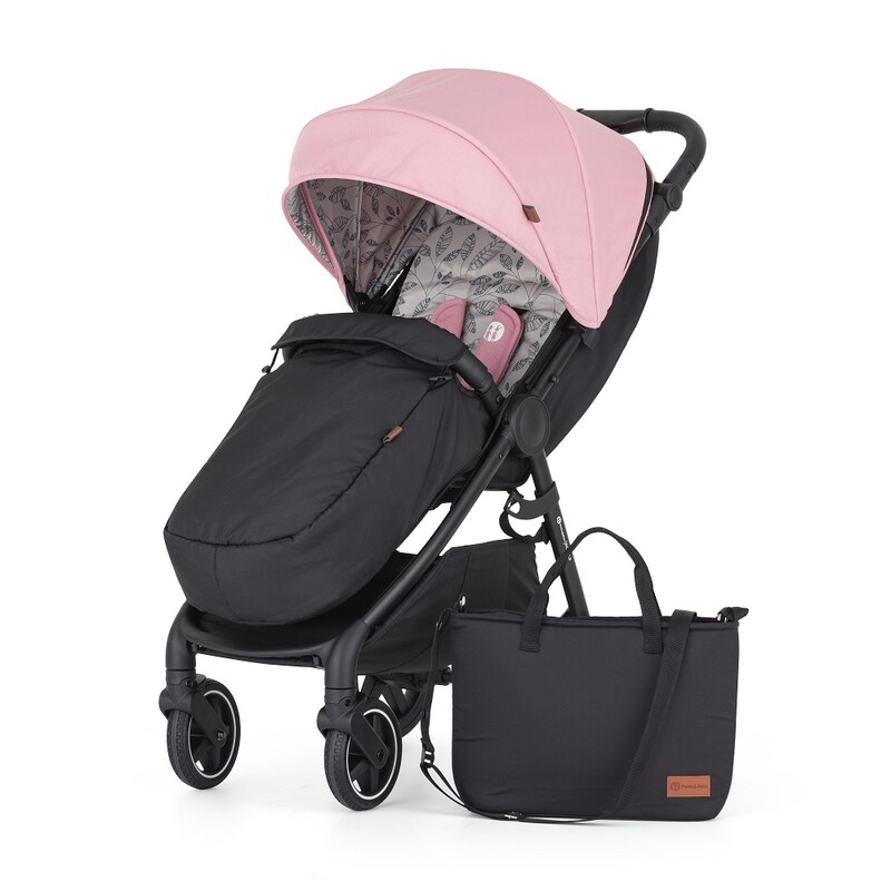 PETITE&MARS - Sport babakocsi Royal2 Black Rose Pink