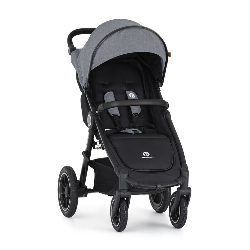 PETITE&MARS - Sport babakocsi Street2 Air Black Ultimate Grey