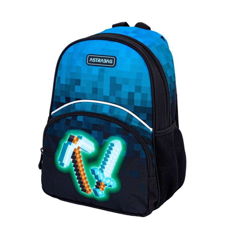 ASTRA - Gyerek hátizsák AstraBAG BLUE PIXEL