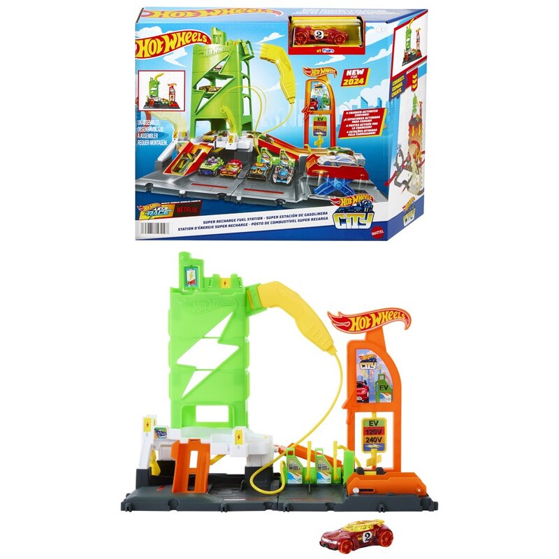 MATTEL - Hot Wheels City Super Töltőállomás