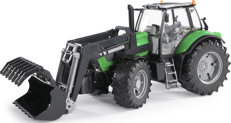 BRUDER - traktor DEUTZ AGROTRON X720 homlokrakodóval