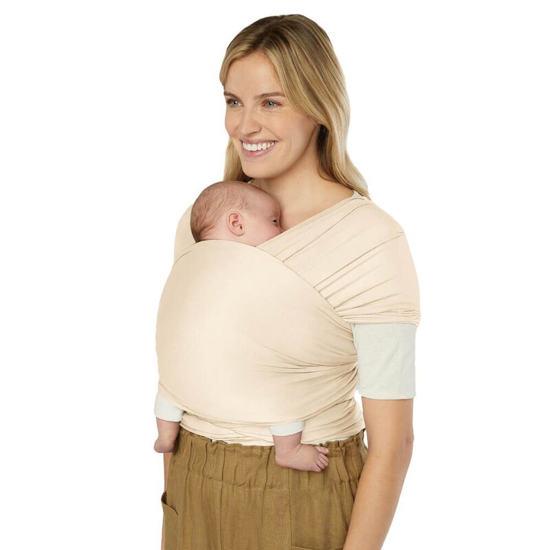 ERGOBABY - SÁL/Aura Sustainably Sourced Knit Baby Wrap - Cream