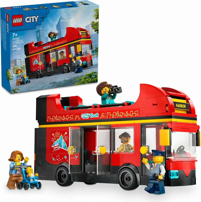 LEGO - City 60407 Vörös duplakétes körbeszálló busz