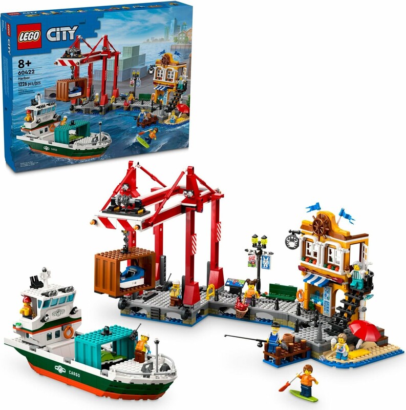 LEGO - City 60422 Kikötő teherhajóval