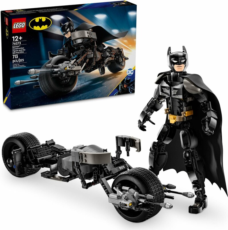 LEGO - DC Batman 76273 Összerakható figura: Batman és Bat-Pod motor