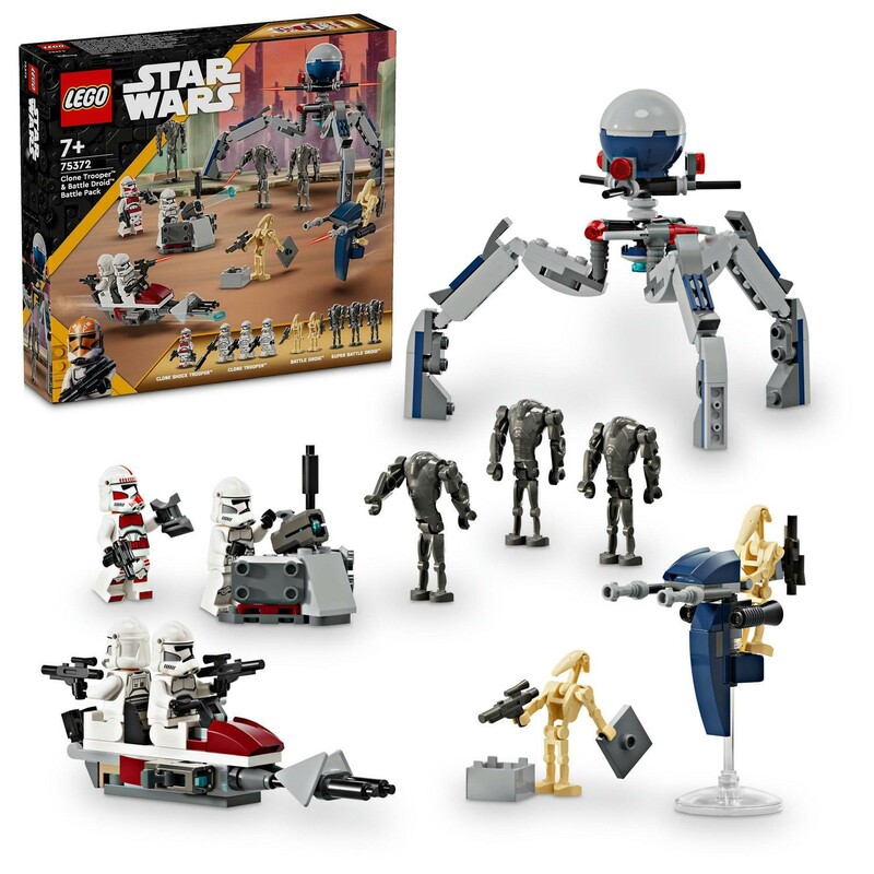 LEGO -  Star Wars 75372 klónkatona és csatadroid csatacsomag