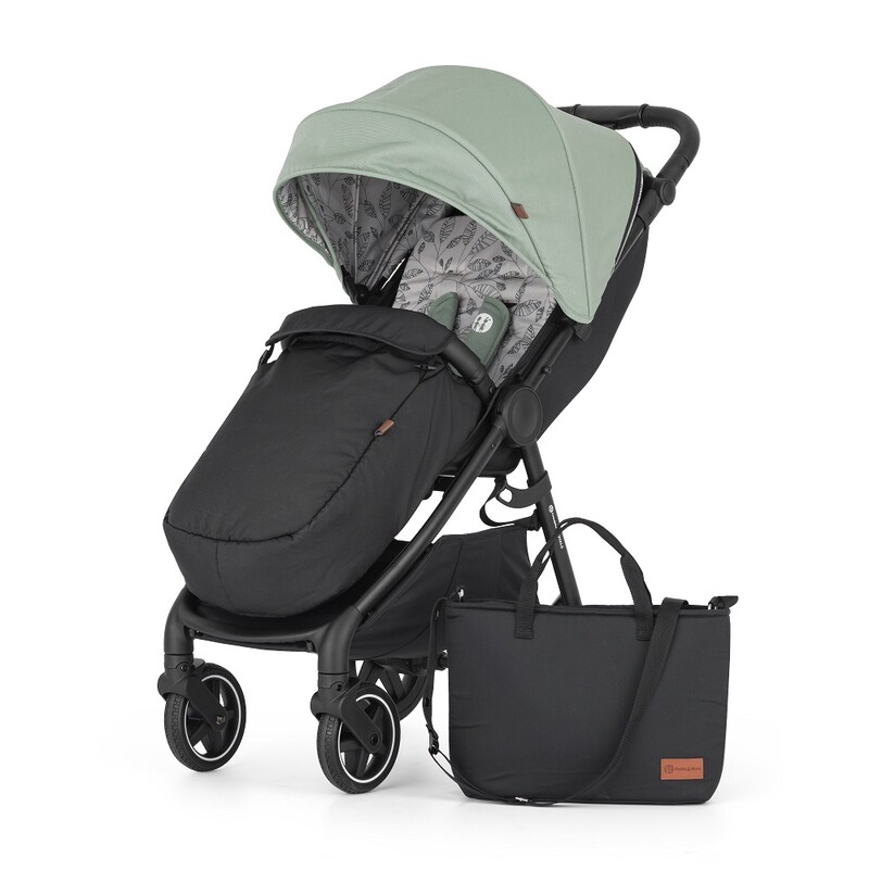 PETITE&MARS - Sport babakocsi Royal2 Black Iron Green