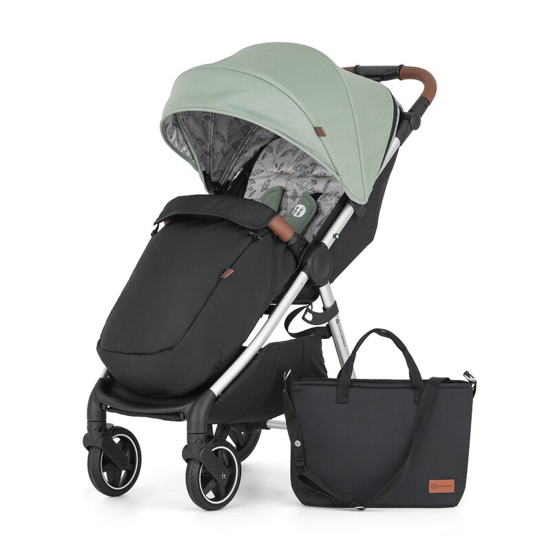 PETITE&MARS - Sport babakocsi Royal2 Silver Iron Green