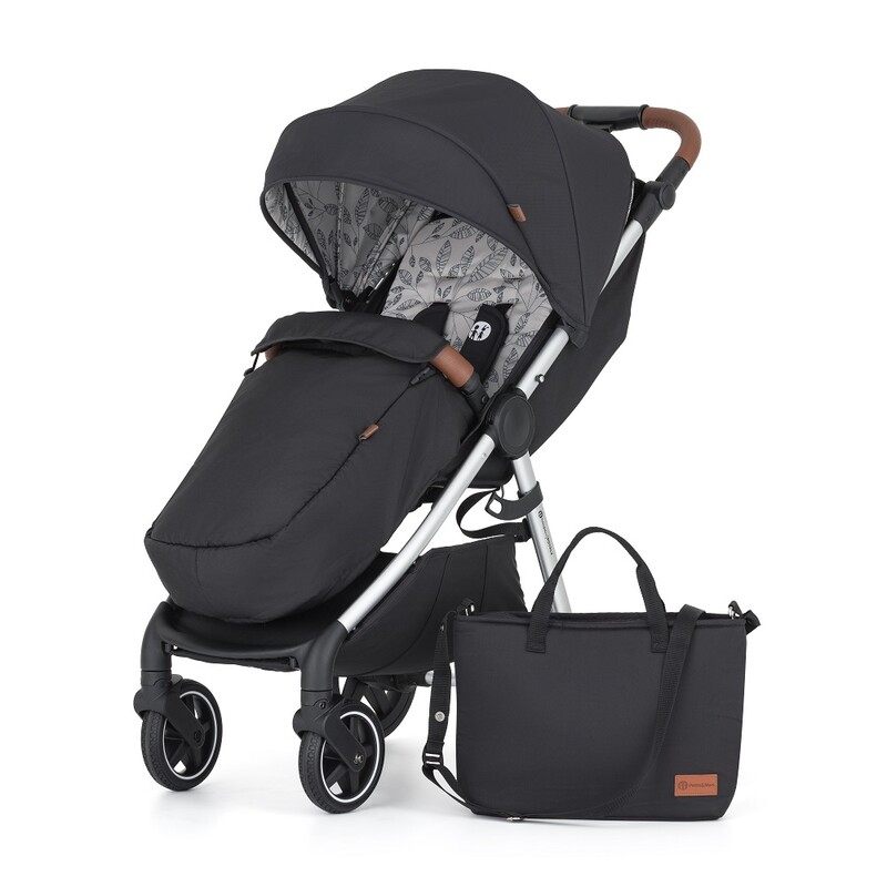 PETITE&MARS - Sport babakocsi Royal2 Silver Perfect Black