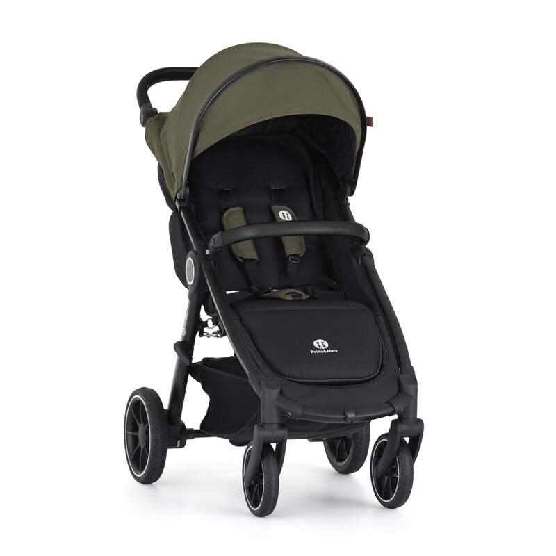 PETITE&MARS - Sport babakocsi Street2 RWS Black Mature Olive