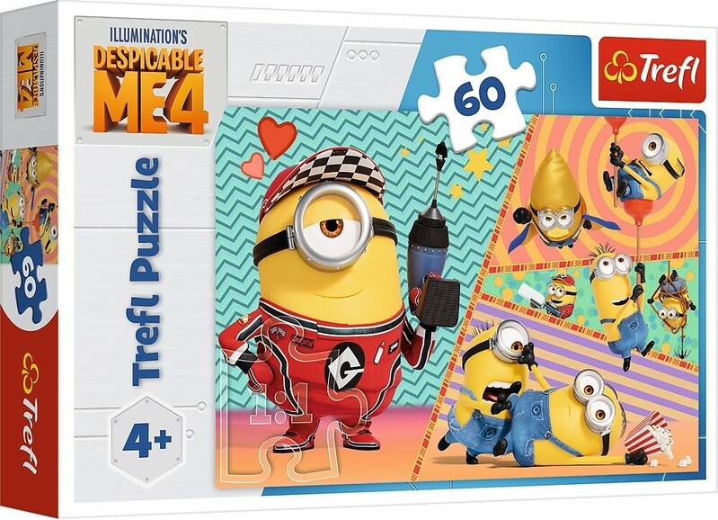 TREFL - Puzzle 60 – Happy Mimoni / Universal Despicable Me 4