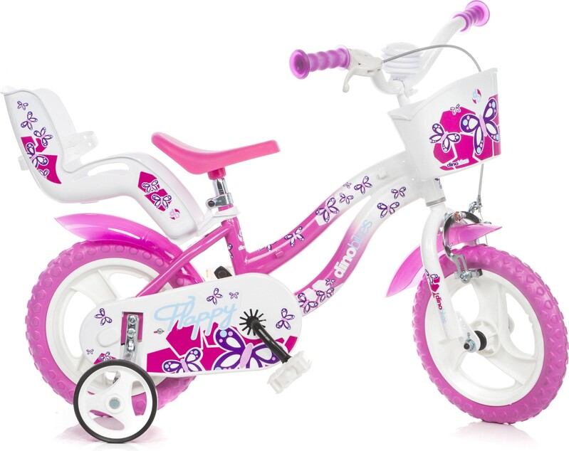 DINO BIKES - Gyermek kerékpár 12" 512L-02 - rózsaszín 2024