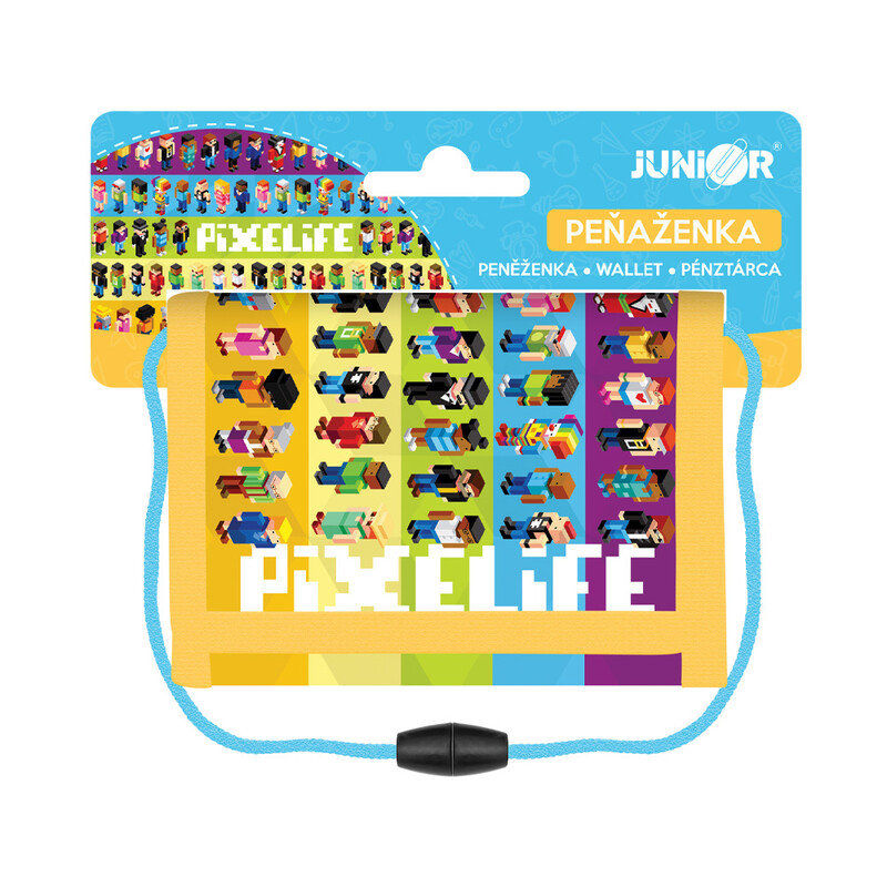 JUNIOR - Gyermek textil pénztárca S7 - Pixelife