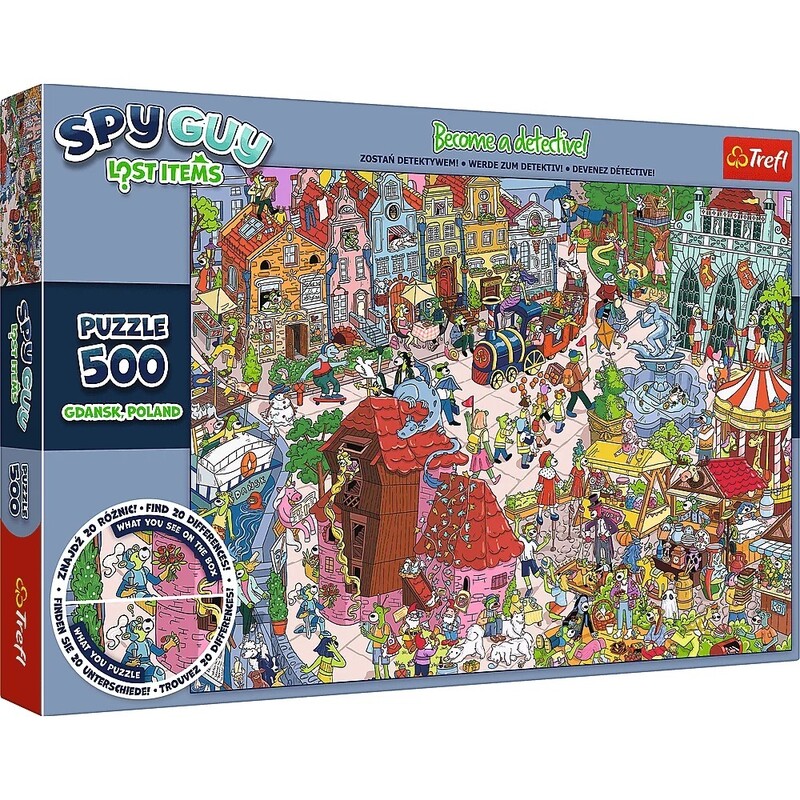 TREFL - Puzzle Gyűjtemény Spy Guy Lost: Gdansk 500 darabos