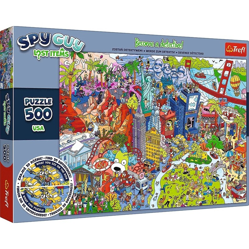 TREFL - Puzzle Gyűjtemény Spy Guy Lost: USA 500 darabos