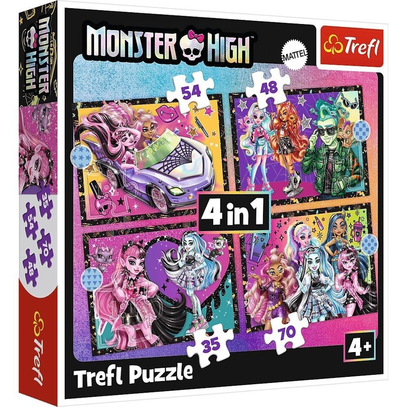 TREFL - Puzzle Monster High: Elektrizáló nap 4v1