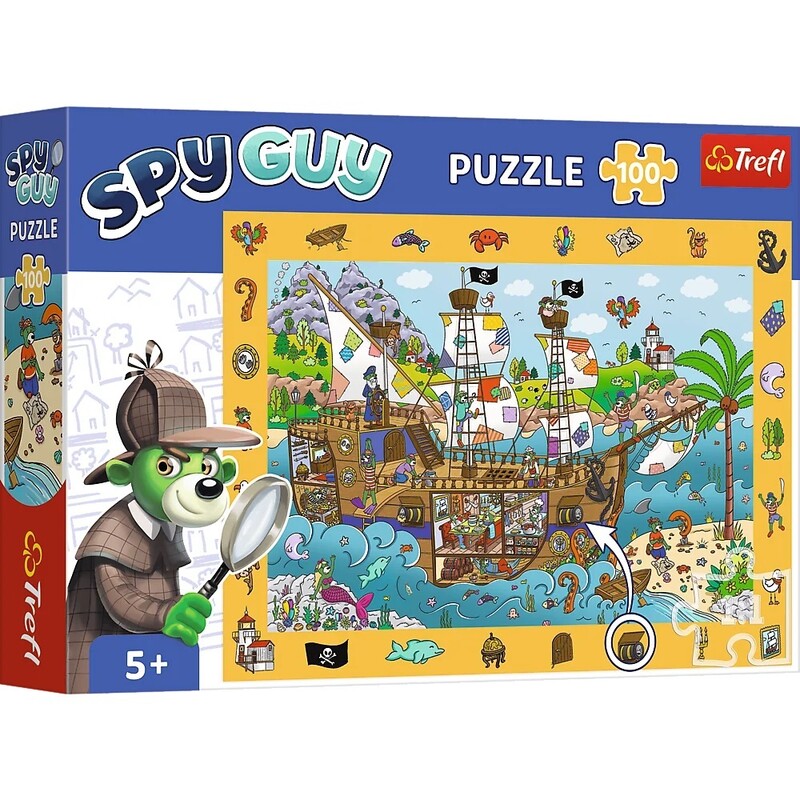 TREFL - Puzzle képkutató Spy Guy: Kalózhajó 100 darabos