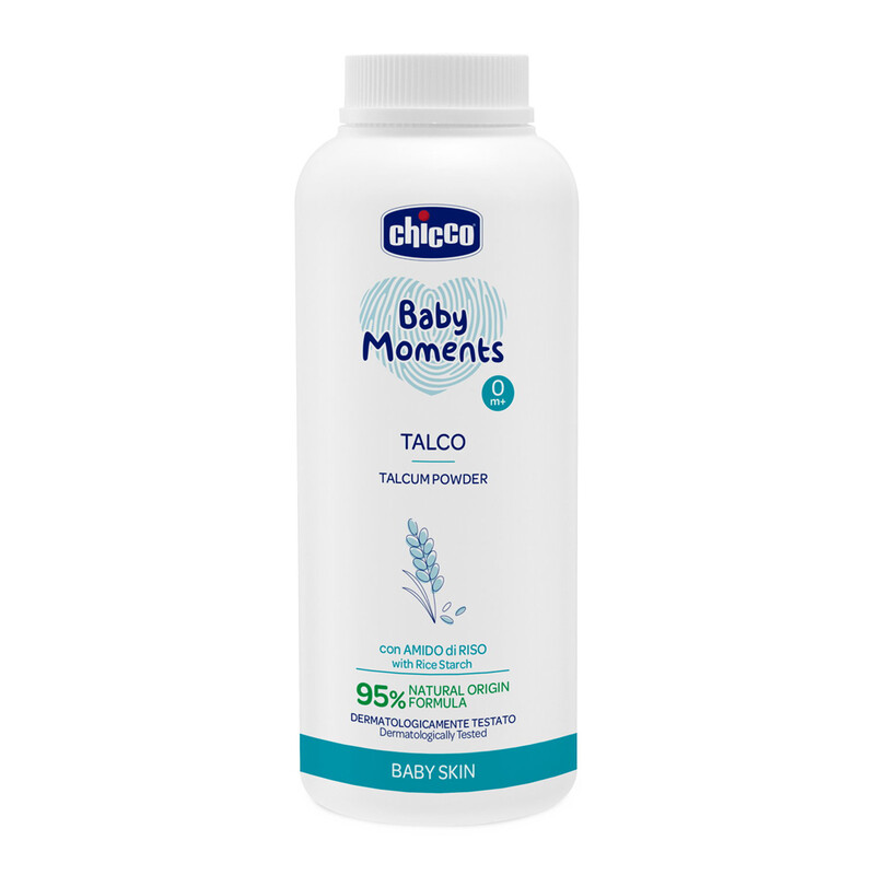 CHICCO - Baby Moments gyermekpor rizskeményítővel 95 % természetes összetevőkkel 150 g