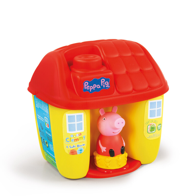 CLEMENTONI - Clemmy baby - Peppa Pig - vödör építőkockákkal