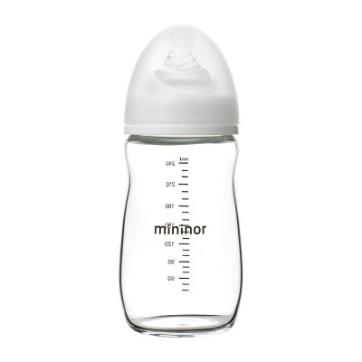 MININOR - Üveg cumisüveg 240ml 0m+