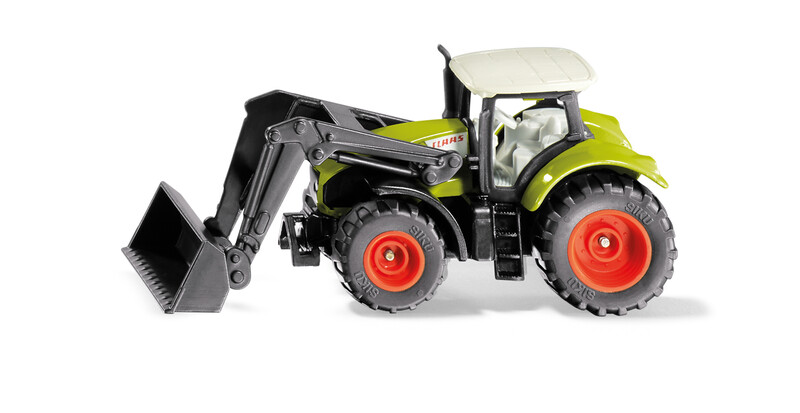 SIKU - Blister - Claas Axion Traktor Elöl Targonccal