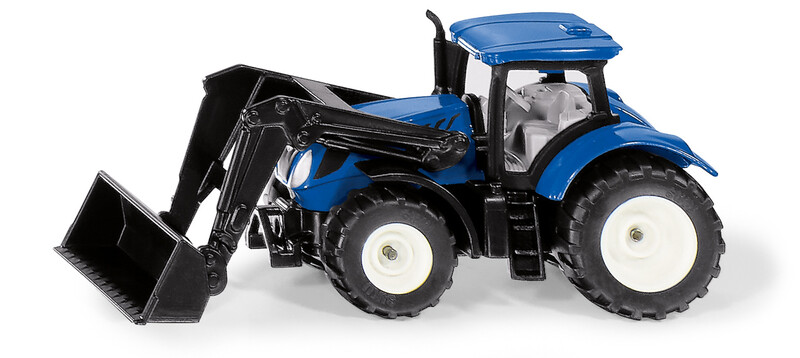 SIKU - Blister - New Holland Traktor Elöl Targonccal