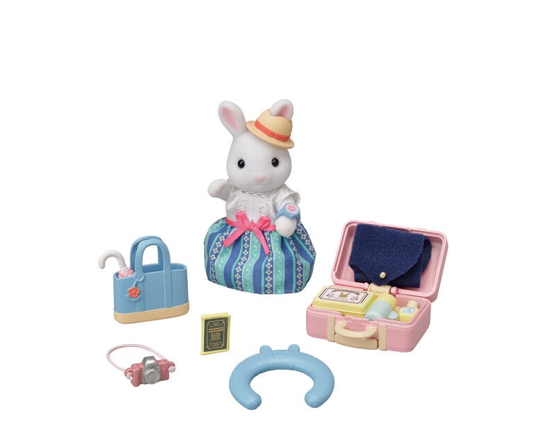 SYLVANIAN FAMILY - Anyuka fehér nyúl és hétvégi utazó készlet