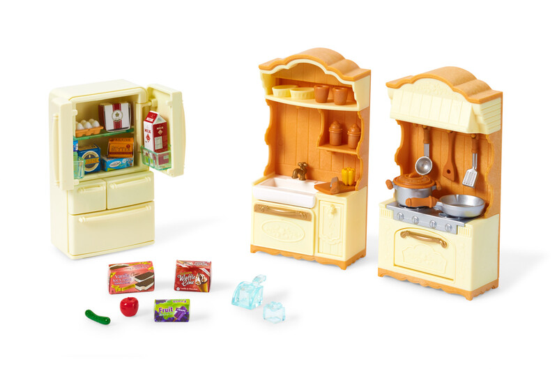 SYLVANIAN FAMILY - Szett - Konyhaszekrény hűtőszekrénnyel