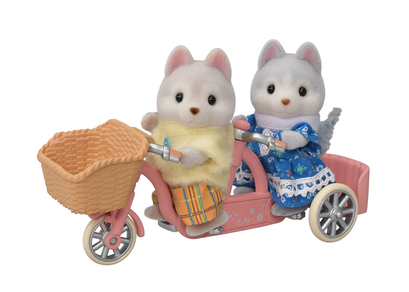 SYLVANIAN FAMILY - Tandem kerékpár Husky testvéreknek