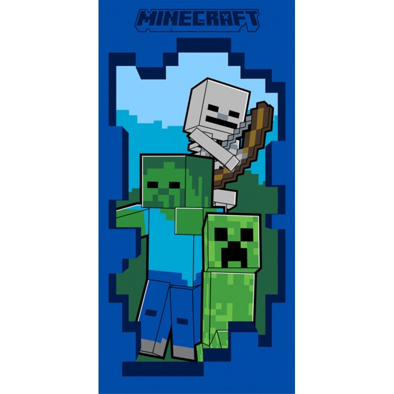 CARBOTEX - Gyerek törölköző 30/50cm Minecraft