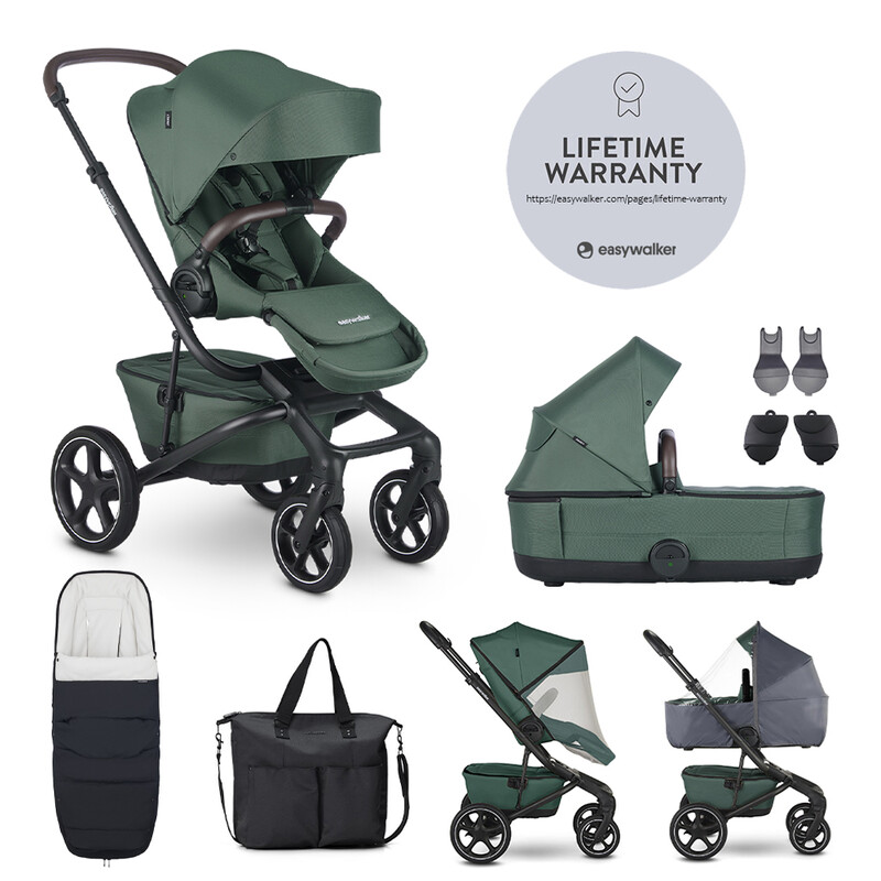 EASYWALKER - Kombinált babakocsi Jimmey Pine Green XXL RWS