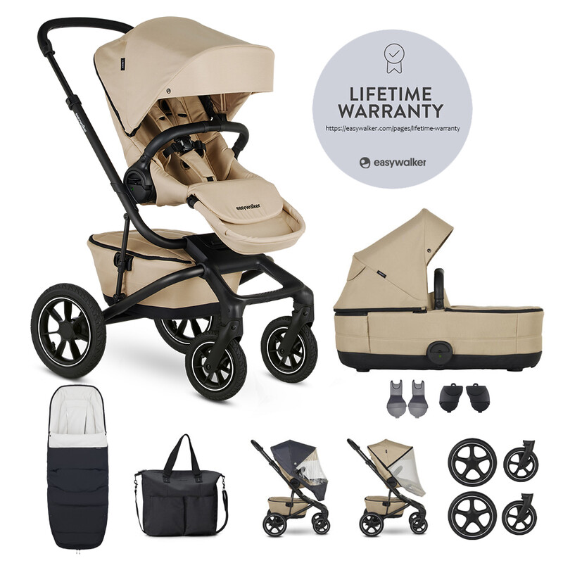 EASYWALKER - Kombinált babakocsi Jimmey Sand Taupe XXL AIR + RWS