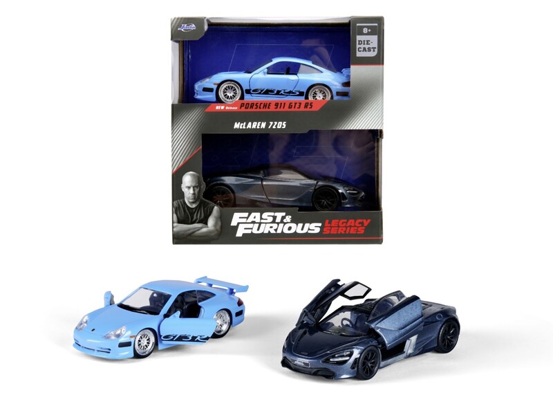 JADA - Gyors és dühös Twin Pack Brian Porsche 996 GT3 RS és Shaw McLaren