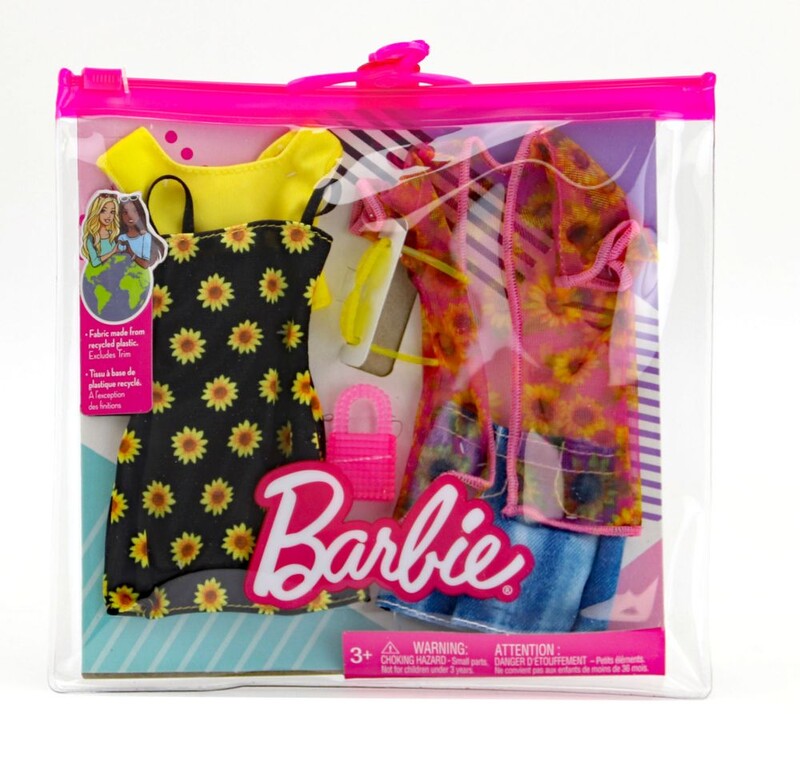 MATTEL - HBV71 Barbie Divat Napraforgó 2 Öltözet