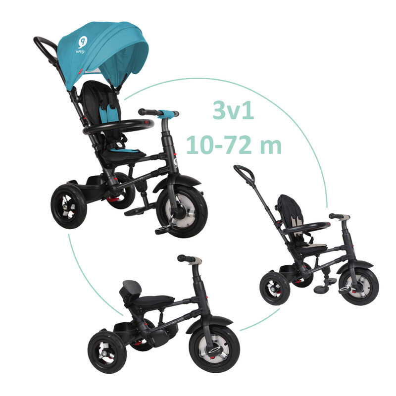 QPLAY - Rito air gel (Rubber) trike Green-blue